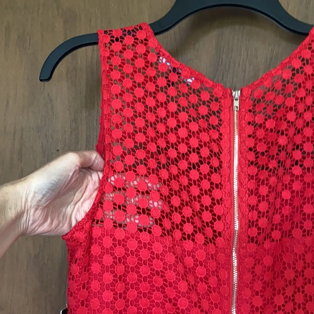 3/$45 Romeo & Juliet couture dress crochet like shell w ruffle detail size M - Picture 16 of 17